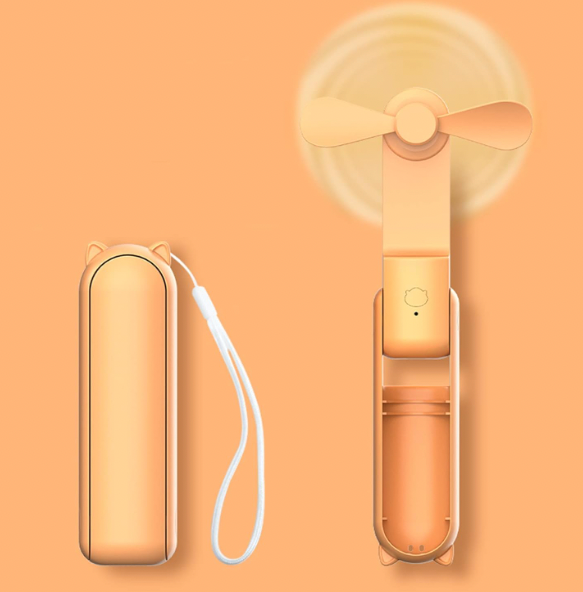 2-in-1 Mini Fan - Portable Charger - Power Bank
