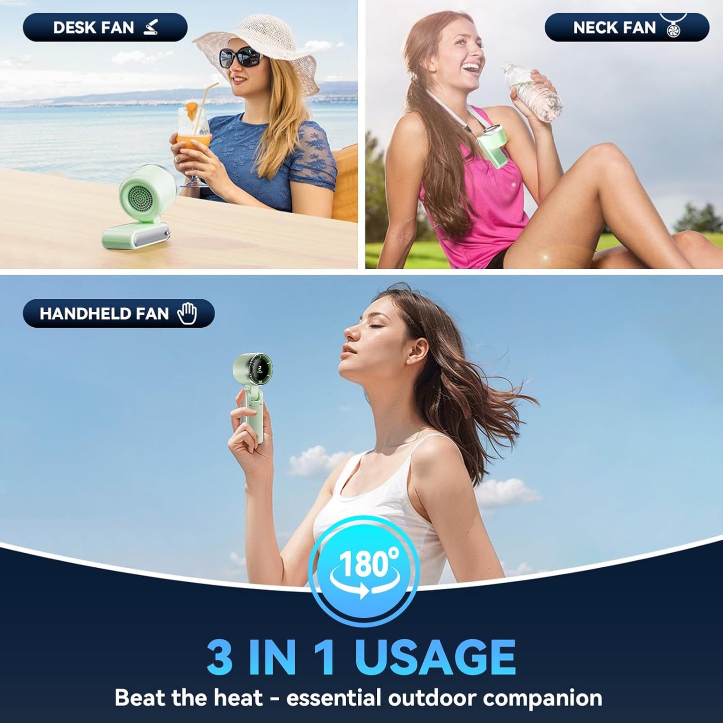 Foldable Mini Fan - Turbo Handheld High Speed Fan