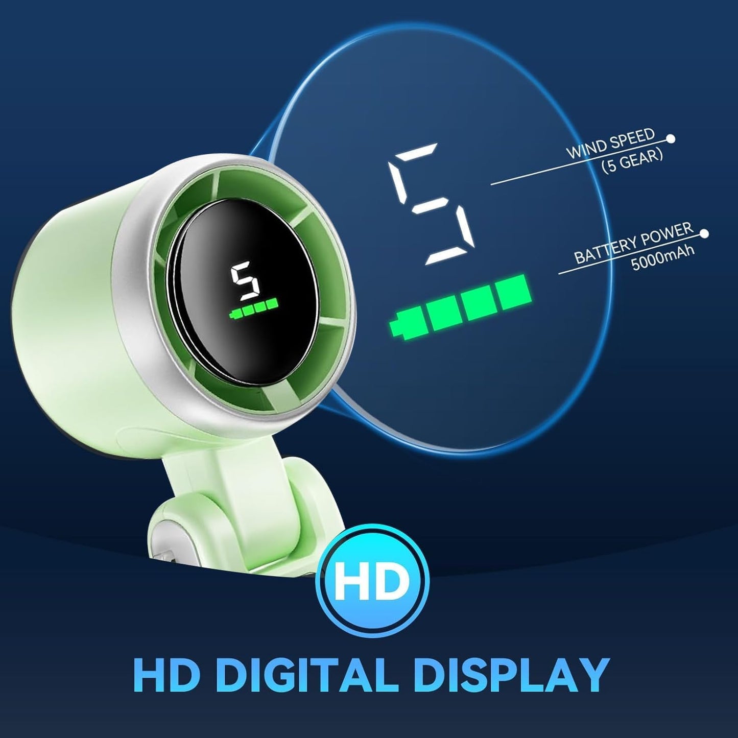 Foldable Mini Fan - Turbo Handheld High Speed Fan