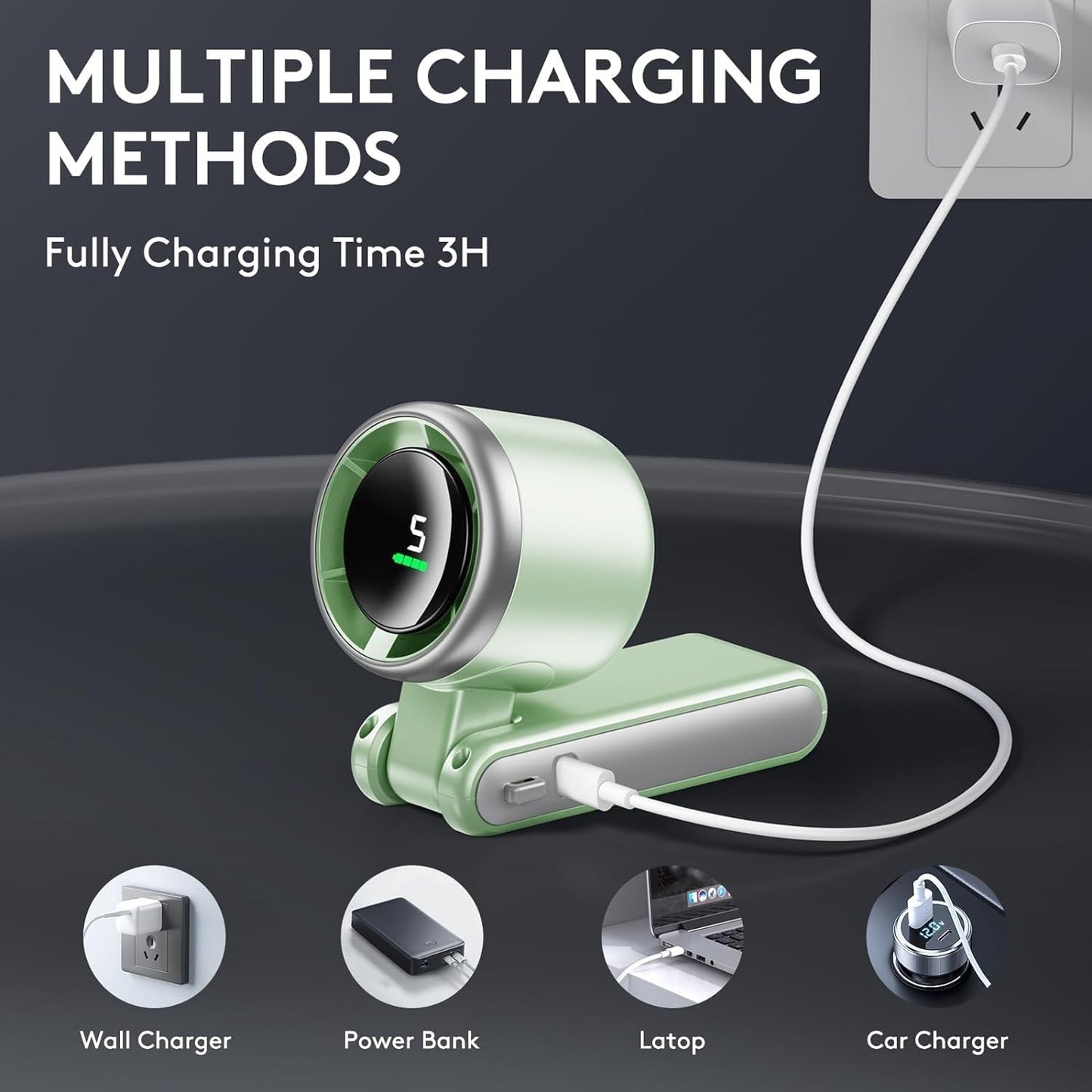 Foldable Mini Fan - Turbo Handheld High Speed Fan