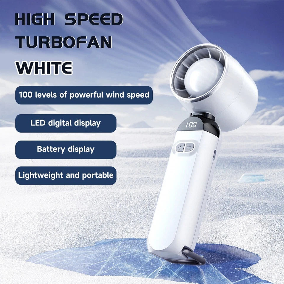 Foldable Handheld Fan - Foldable Design - Bladeless Fan