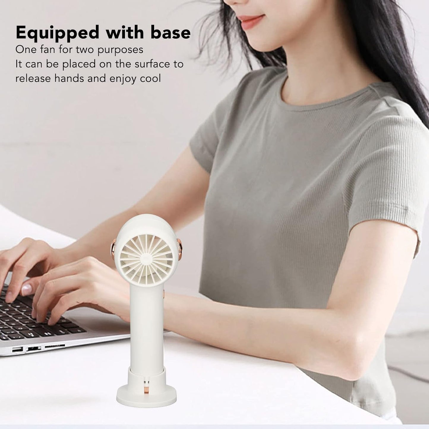 Portable Mini Fan - Digital Display - Personal Handheld Fan