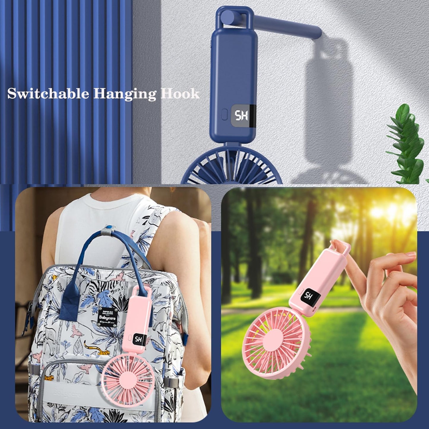 Mini Cooling Fan - Foldable with Lanyard