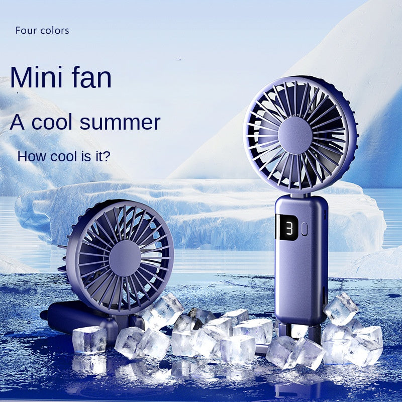 Mini Cooling Fan - Foldable with Lanyard