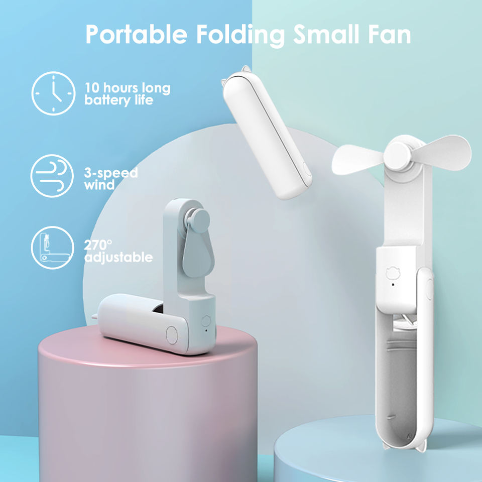 2-in-1 Mini Fan - Portable Charger - Power Bank