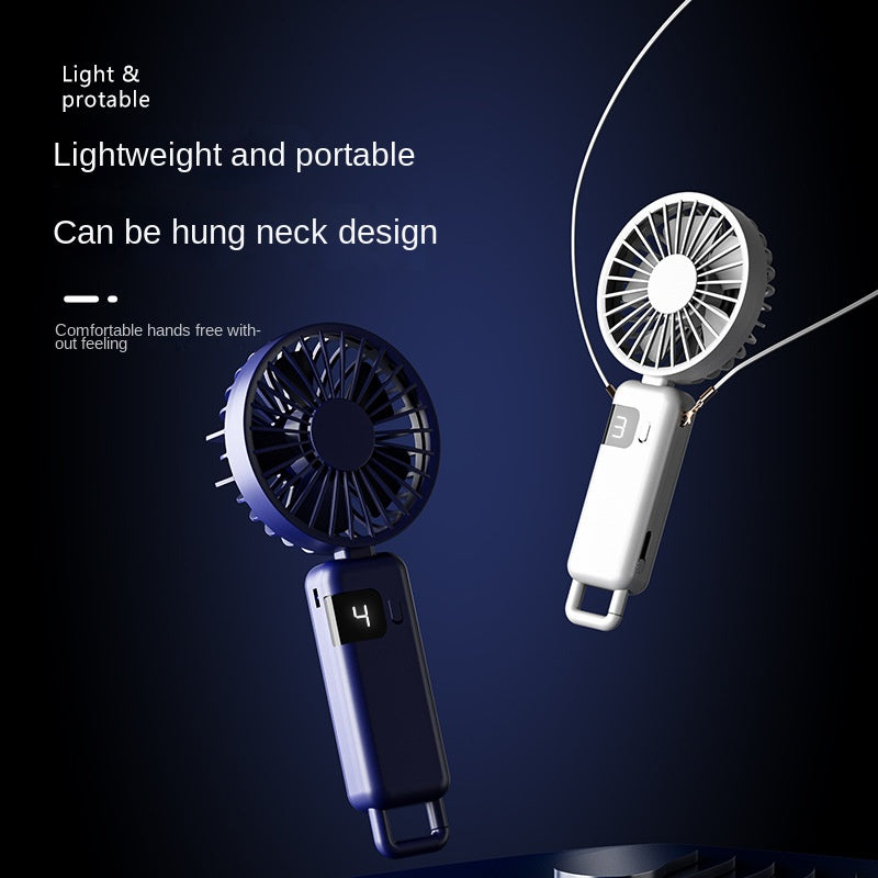 Mini Cooling Fan - Foldable with Lanyard