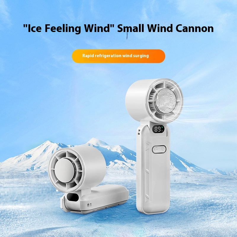 Ice Cooling Mini Fan - Digital Display Mini Fan - Portable Air Condition