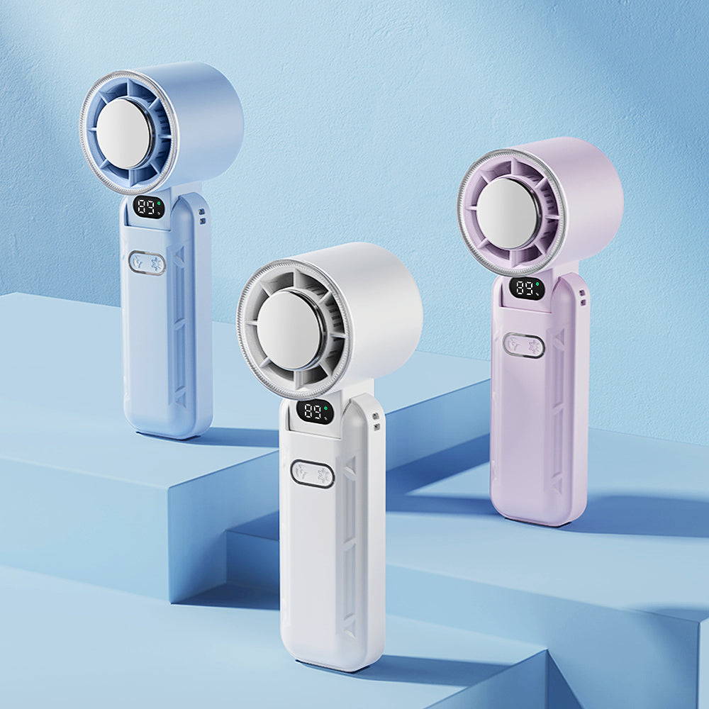 Ice Cooling Mini Fan - Digital Display Mini Fan - Portable Air Condition