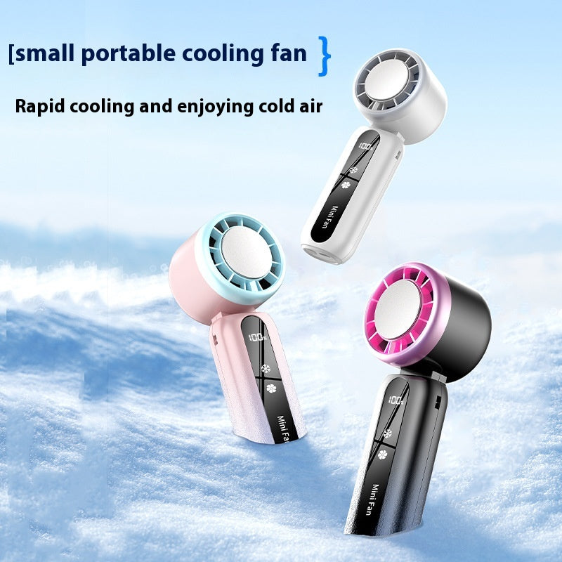 Ice Cooling Fan - Foldable Mini Fan - Indoor and Outdoor Use