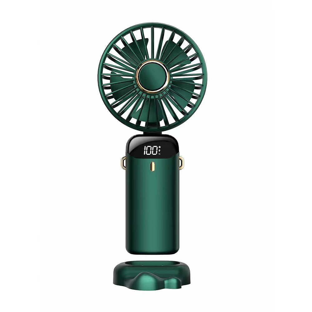 New Portable Mini Fan - Foldable with Lanyard and Base