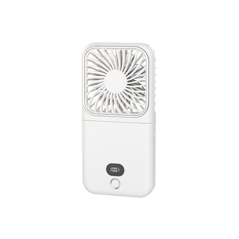 3-in-1 Mini Fan - Portable Charger - Mirror - Digital Display