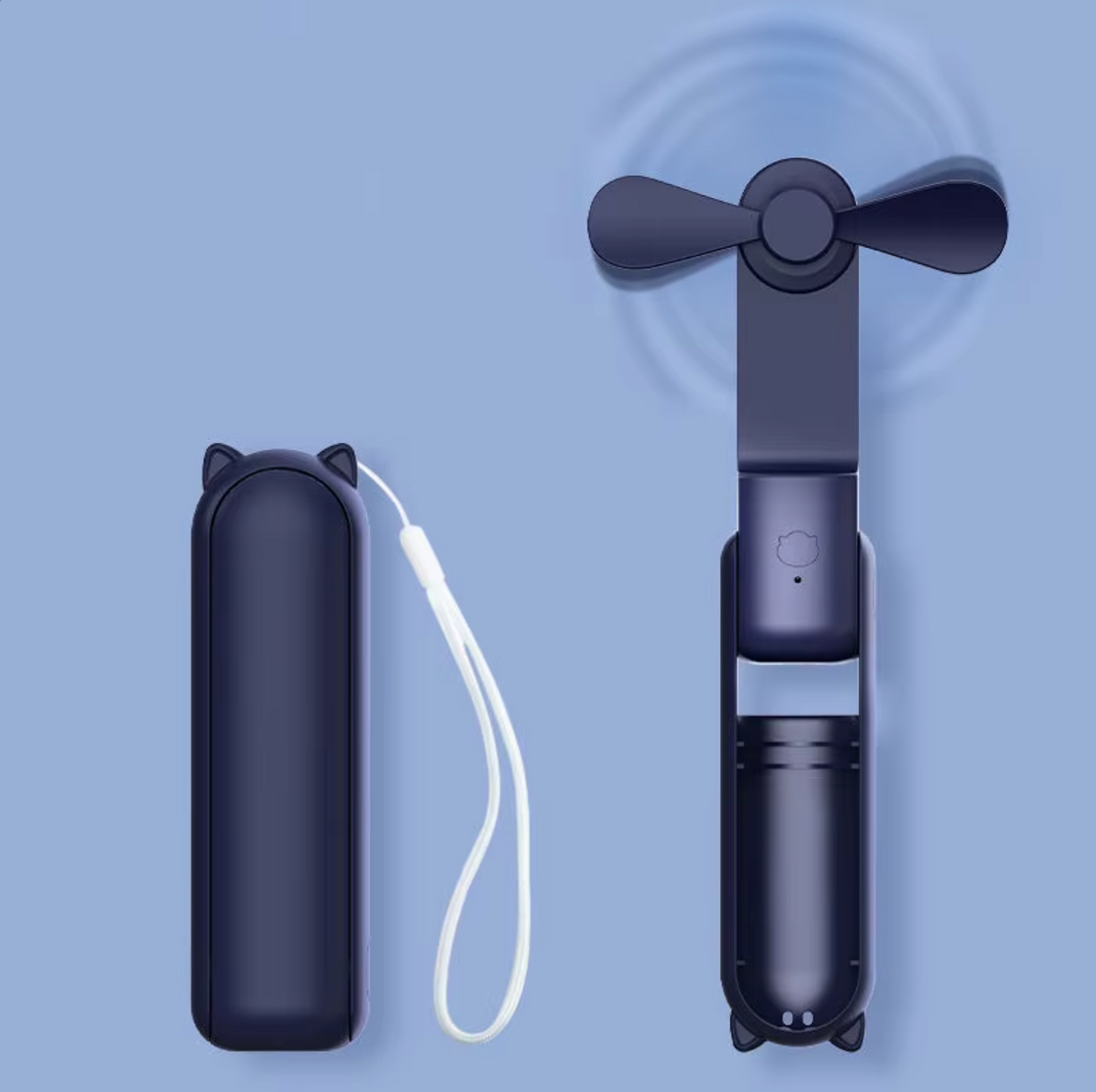 2-in-1 Mini Fan - Portable Charger - Power Bank