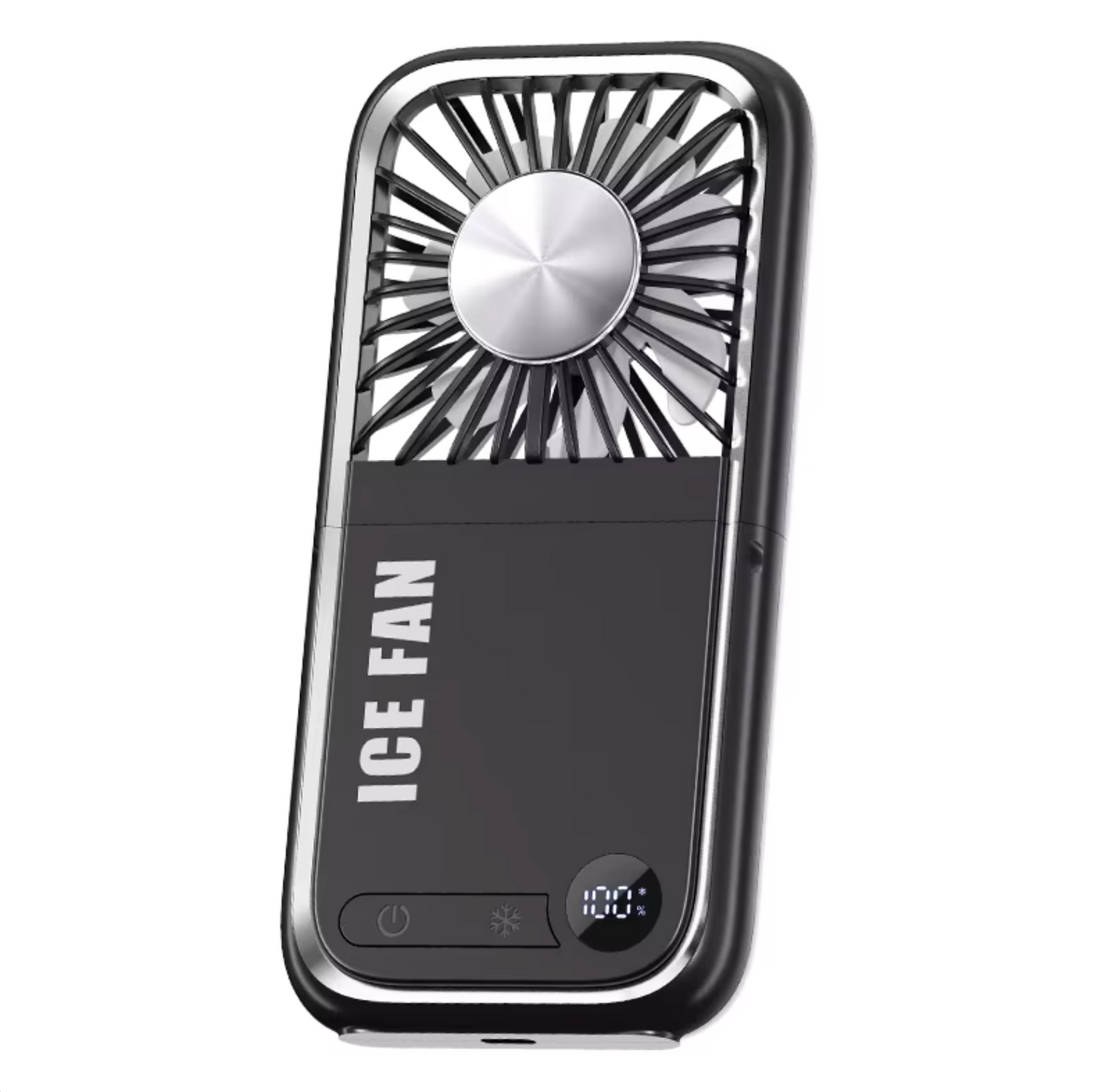 2-in-1 Mini Fan - Portable Charger - Mirror - Digital Display