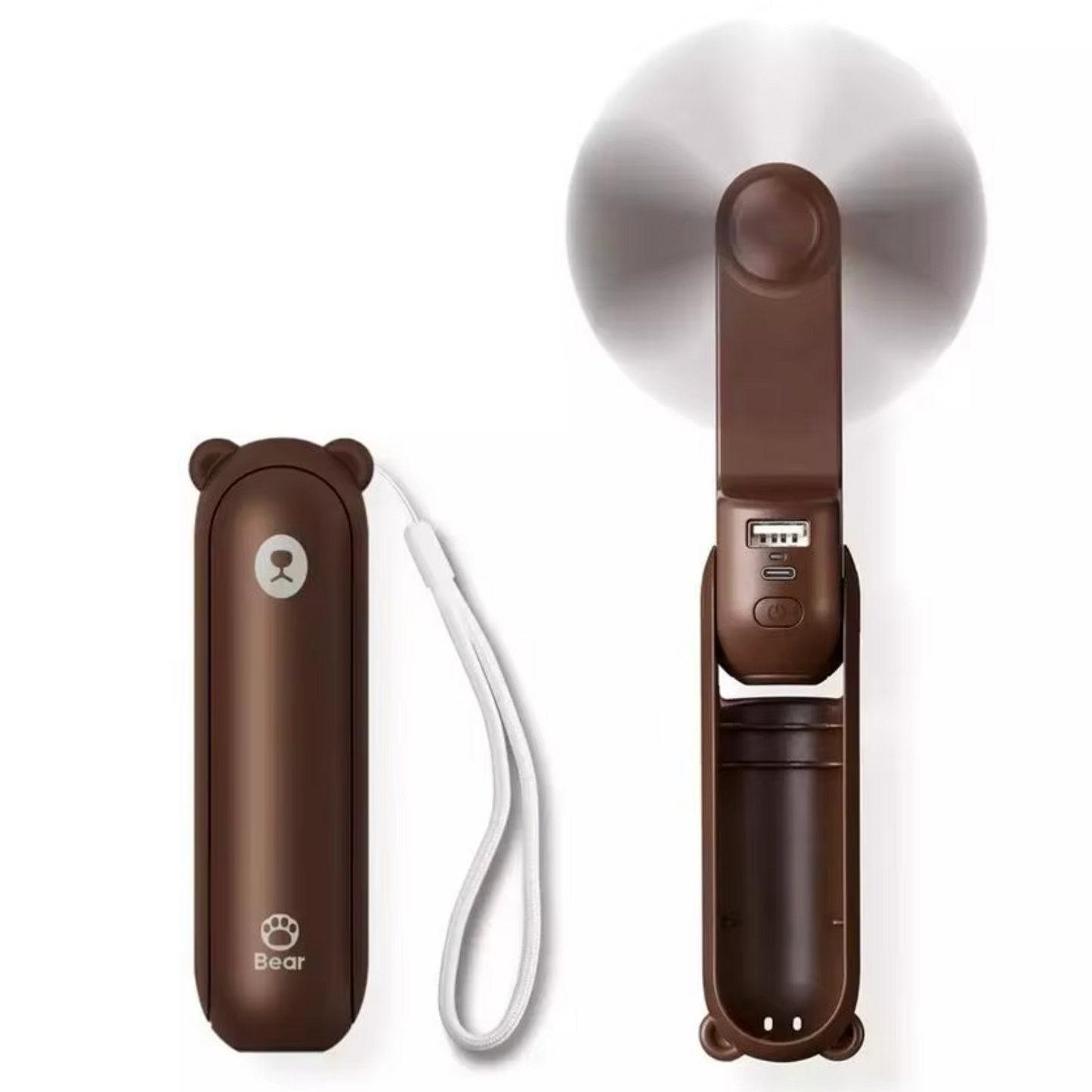 2-in-1 Mini Fan - Portable Charger - Power Bank