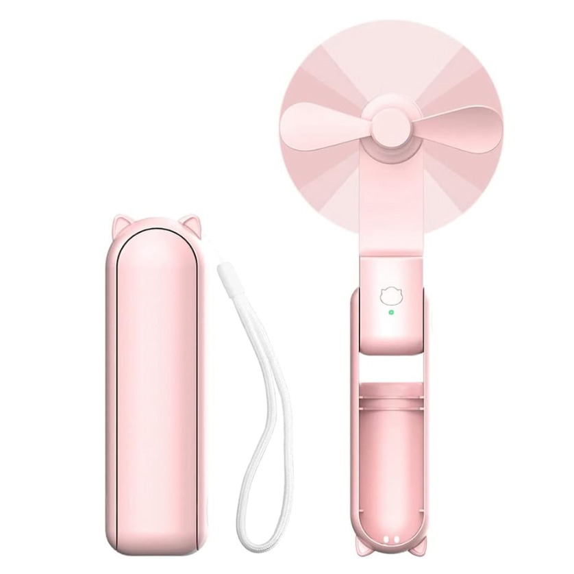 2-in-1 Mini Fan - Portable Charger - Power Bank